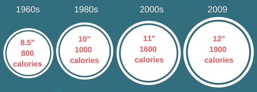 Dinner Plate Size History